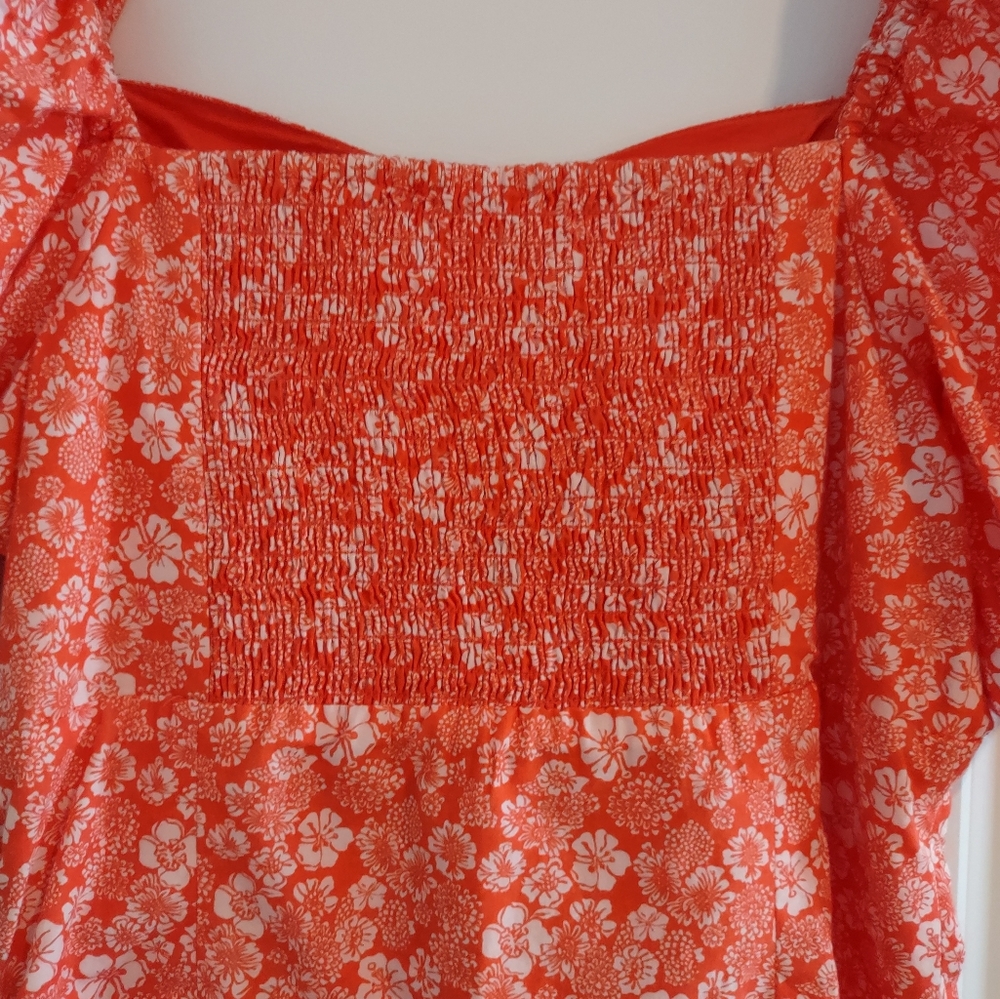 Anthropologie Forever That Girl Puff Sleeve Floral Print Mini Dress - Picture 12 of 14